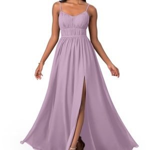 Azazie bridesmaid dress wisteria purple